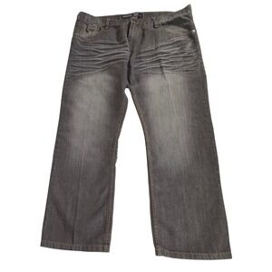 Most Official Seven Jeans 44x32 (43x32.5) Gray Faded Whiskered Wide Leg‎ Street